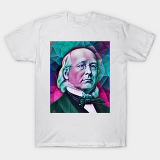 Horace Greeley Portrait | Horace Greeley Artwork 8 T-Shirt